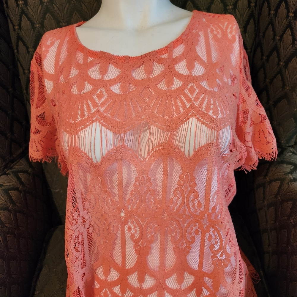 Juniors decree Lace Blouse in Size XL